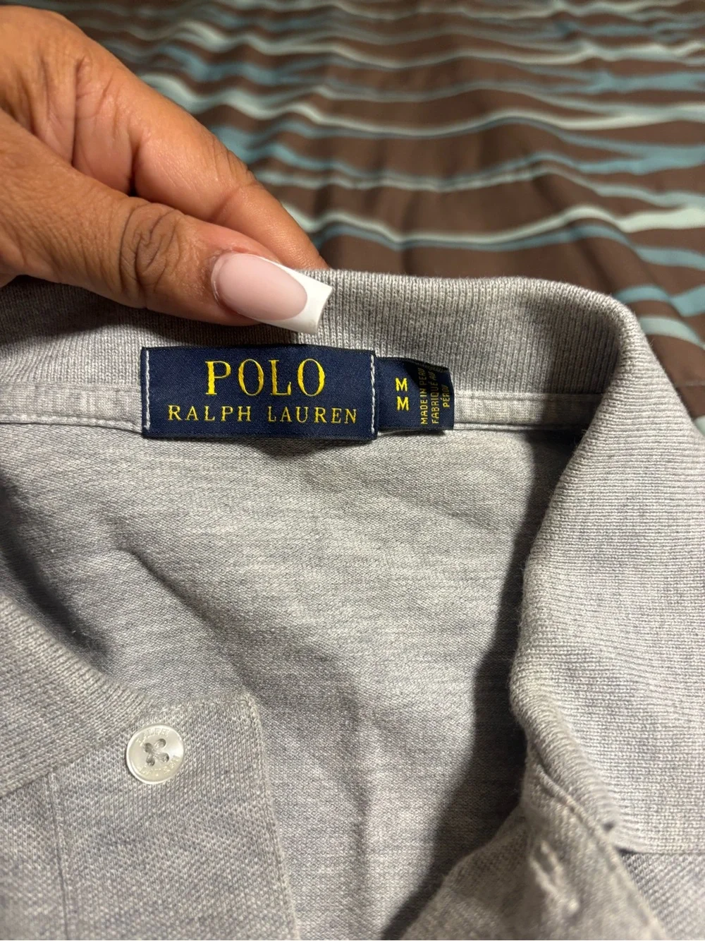 Polo by Ralph Lauren Light Gray Men's Short Sleeve Polo